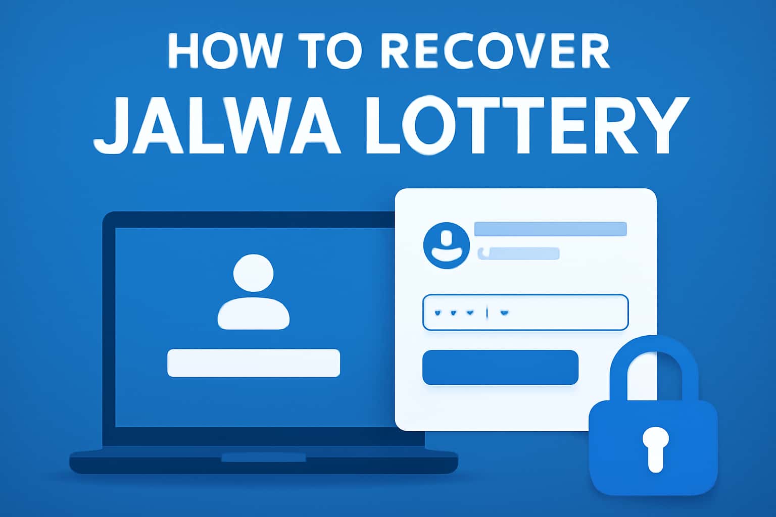 An informative visual representation for recovering a Jalwa Lottery account.
