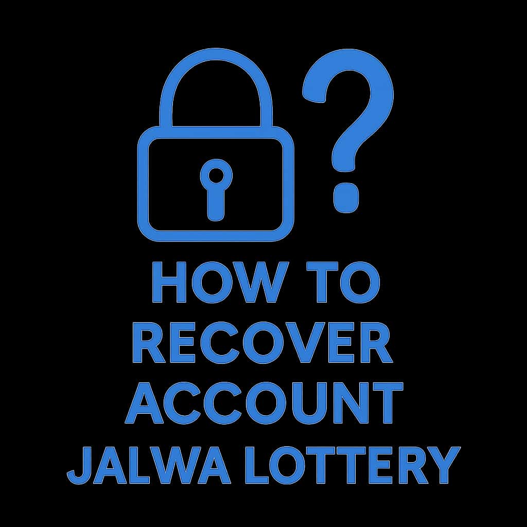 An icon symbolizing support for Jalwa Lottery account recovery.