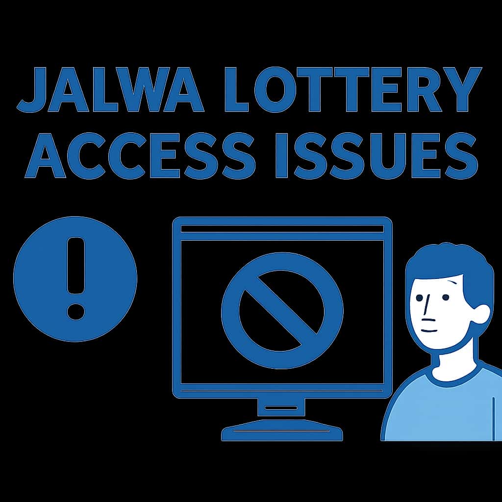 An educational diagram related to Jalwa Lottery Access Issues.