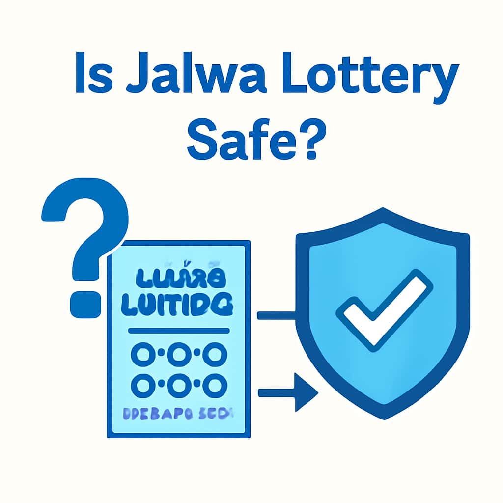Illustration detailing safety measures for Jalwa Lottery.