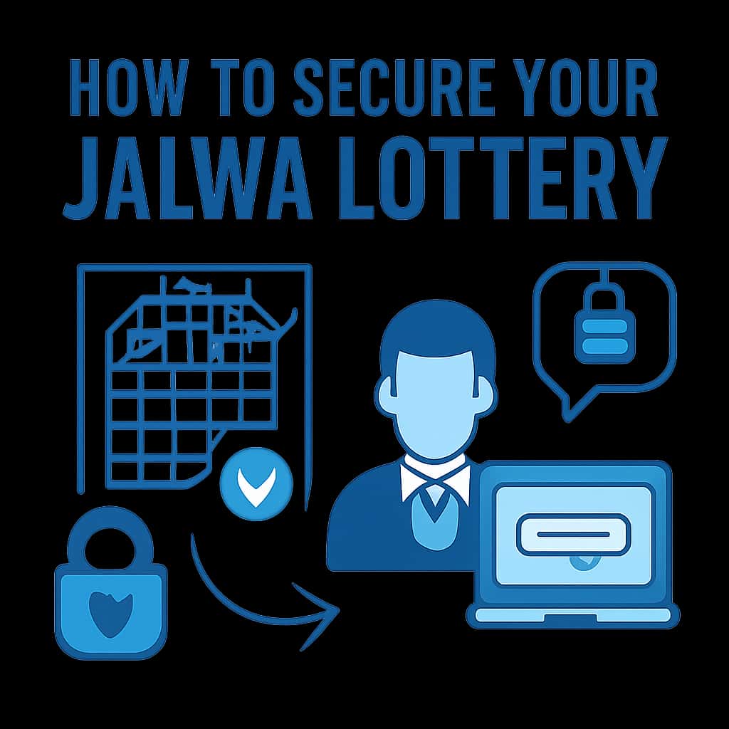 A diagram detailing steps to enhance Jalwa Lottery account security.