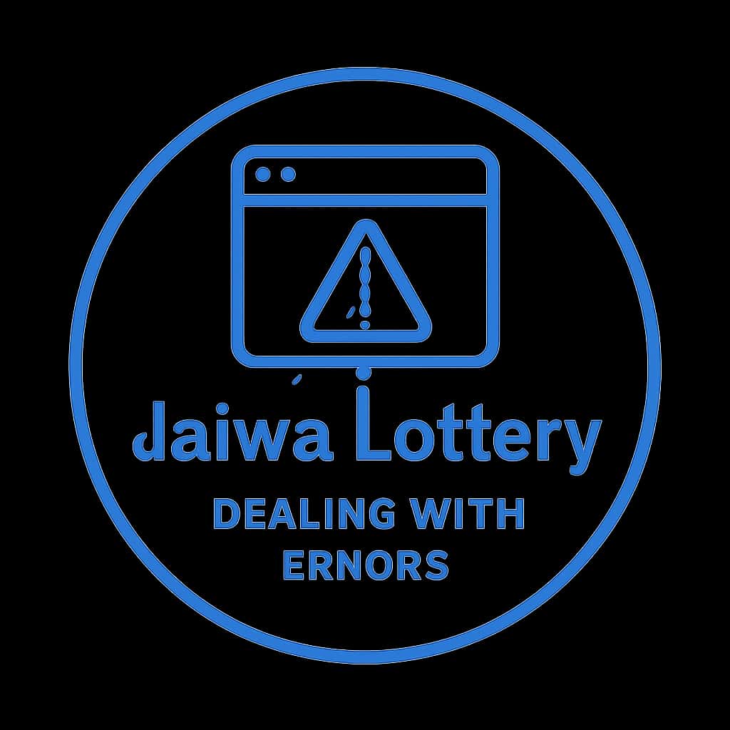 A badge design symbolizing support for Jalwa Lottery error resolution.