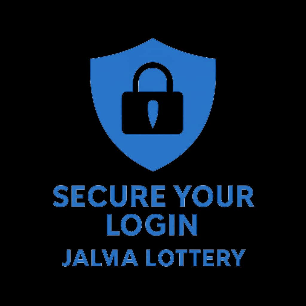 Badge illustrating secure access for Jalwa Lottery.